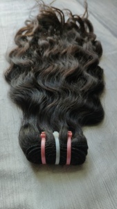 Extensiones de Cabello Humano Remy Virgen Natural Negro Ondulado Profundo Indio Crudo, de Una Sola Capa, con Trama, Ondas Naturales Profundas - Product Image 6