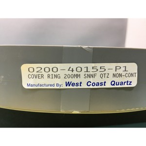 AMAT 0200-40155-P1 ANILLO DE CUBIERTA, 200MM SNNF CUARZO - Equipo y Piezas de Semiconductores de Confianza de Global Legacy - Product Image 3