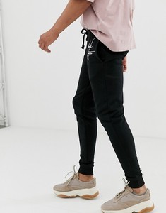 Ensemble de survêtement décontracté pour homme, jogging noir avec logo, t-shirt rose à col rond, manches courtes, couleur unie, respirant, léger - Product Image 4