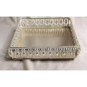 Plateau en argent allemand avec motifs personnalisés, impression Pichwai, idées cadeaux, plateaux décoratifs, prix abordable, cadeaux personnalisables, plateaux d'emballage - Product Image 4