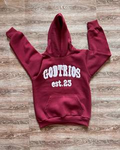 Fabricantes de Ropa, Sudaderas con Capucha Personalizadas de Moda, Bordado con Letras Desgastadas, Sudaderas de Algodón para Ropa Urbana, Sudaderas Gruesas - Product Image 1