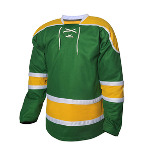 Jersey de Hockey sobre Hielo para Hombre, Corte Atlético, Ajuste Entallado, Cómodo, Flexible, Transpirable, que Absorbe la Humedad - Product Image 1