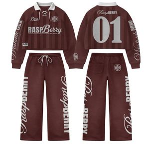 Survêtement vert à manches longues, décontracté, uni, streetwear, unisexe, adulte, automne, respirant, fermeture éclair, imprimé lettres, coupe classique - Product Image 4