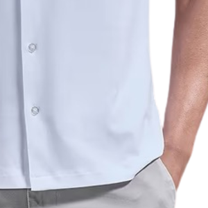 รับผลิตเสื้อเชิ้ตผู้ชายแขนสั้นแบบ OEM พิมพ์ลาย ระบายอากาศได้ดี เหมาะสำหรับใส่ลำลอง ฤดูร้อน ทำงาน ออฟฟิศ ธุรกิจ และเล่นกอล์ฟ - Product Image 6