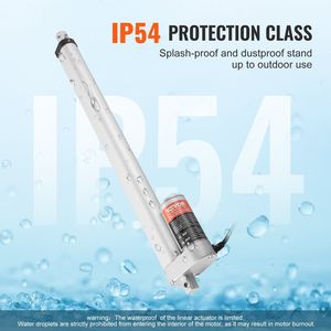 Attuatore lineare 12V 16 pollici con carico elevato 330lbs/1500N 0.19 "/movimento lineare IP54 staffa di montaggio per cilindri - Product Image 4