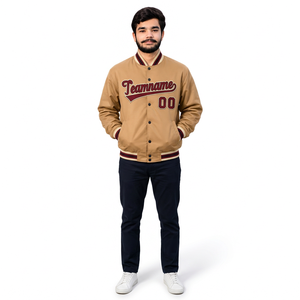 Veste universitaire personnalisée en gros avec patchs en chenille, mélange de laine, coupe unisexe, doublure polaire pour les marques de streetwear américaines - Product Image 1