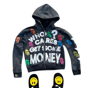 Sweat-shirts doublés en polaire avec impression en relief, conçus pour la chaleur et le confort, en coton de haute qualité et avec un motif en relief accrocheur. - Product Image 1