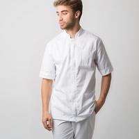 Tunique de travail unisexe pour salon de beauté, uniforme de spa avec logo et couleur personnalisés, mélange de spandex, coton/polyester, respirant, Wexturn