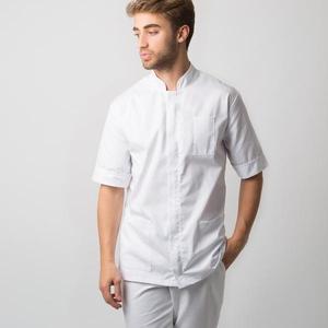 Tunique de coiffeur pour hommes, vêtements de travail pour hommes, uniformes de salon de beauté pour hommes avec logo et personnalisation des couleurs Wexturn - Product Image 2