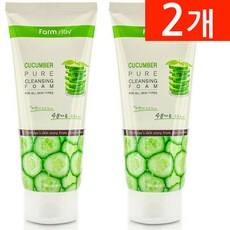 Farmstay Cucumber Pure Cleansing Foam Herbal 180ml Discount 2ea Pack of 2 - Product Image 1
