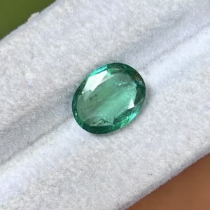 Émeraude naturelle zambienne de qualité supérieure 2,50 CTS AAA vert vif pour la fabrication de bijoux, pierre précieuse faite à la main, produit en vrac personnalisé - Product Image 1