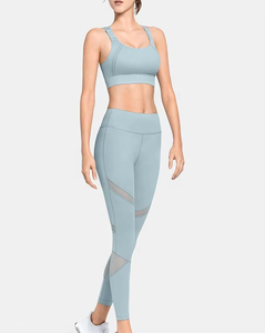 Ensemble de sport pour femme : soutien-gorge de sport, leggings taille haute, haut à manches longues – Idéal pour le fitness, la gym et le yoga – Nouvelle collection en promotion - Product Image 4