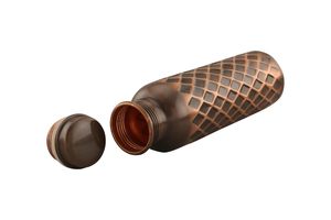 Ayurvedic Pure <b>Copper</b> Water <b>Bottle</b> Eco Friendly Health Benefits <b>Drinking</b> <b>Bottle</b> for Daily Use - Product Image 3