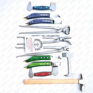 ชุดเครื่องมือทำความสะอาดเล็บแบบ All In One Clincher เล็บ farrier NAIL nipper ค้อนขับรถ4ชิ้นคีมตัดห่วงและบัฟเฟอร์3ชิ้น - Product Image 4