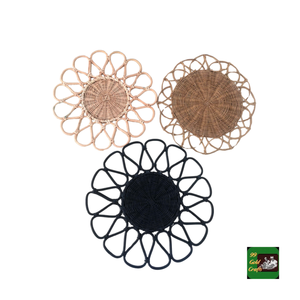 Set de table en rotin du Vietnam, authentique tapis en canne naturelle, parfait pour servir les plats et décorer la table. - Product Image 3
