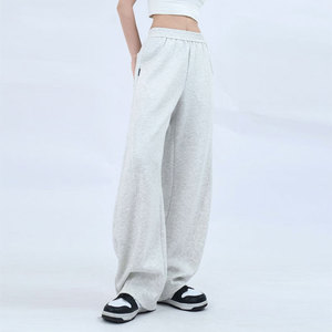 Pantalones Deportivos Wearpex para Mujer, Blancos, Corte Medio Acampanado, Ajuste Regular, con Cordón, Bolsillos, Estilo Urbano, 100% Algodón - Product Image 4