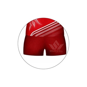 เสื้อวอลเลย์บอลสั่งทำพิเศษ Sparkwell สำหรับผู้ชาย แบบไม่มีแขน สีแดง พิมพ์ลายแบบ Sublimation แห้งเร็ว เสื้อกล้ามกีฬา ชุดทีม - Product Image 5
