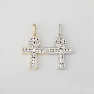 Collier pendentif symbole Hip Hop avec diamants Moissanite étincelants et bijoux de mode urbaine - Product Image 5