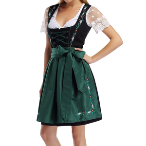 Dirndl Bávaro Bordado de Estilo Alemán Americano para la Primavera, Dirndl Bávaro para el Oktoberfest, Traje Tradicional - Product Image 4