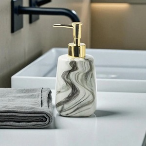 ขวดปั๊มโลชั่นสีขาวลายดำ เหมาะสำหรับโอกาสพิเศษ ห้องน้ำ และเป็นของขวัญ - Product Image 6