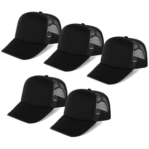 Gorras Trucker Unisex Blancas de Malla, 6 Paneles, Ajustables, Casuales, para Exteriores, Transpirables, para Adultos, Primavera/Verano, Corona Alta - Product Image 2