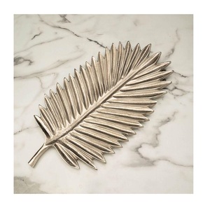 Plato de Metal en Forma de Hoja de Acero Inoxidable de Alta Calidad y Lujo a Precio de Fábrica para Comida Frita en Restaurantes - Product Image 1