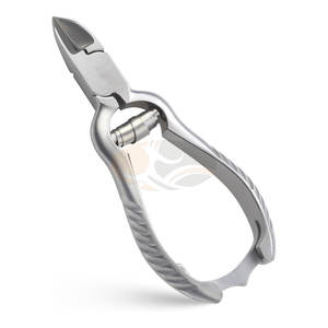 Coupe-ongles robuste pour podiatre, pour ongles épais et incarnés, professionnel, en acier inoxydable, avec ressort cylindrique, pour podologie - Product Image 1