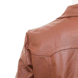 Chaqueta de Cuero Genuino para Hombre, Estilo Urbano, con Cierre, Impermeable, Resistente al Viento, Tejido Transpirable, Colores Personalizados - Rebajas de Invierno - Product Image 4