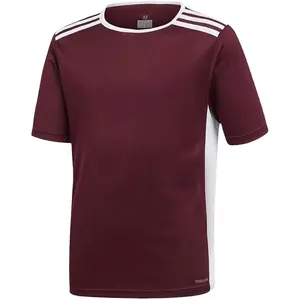 Logo e dimensioni personalizzabili e numero di maglie da calcio di qualità tailandese maglia da calcio uniforme da allenamento a buon mercato in bianco per le squadre