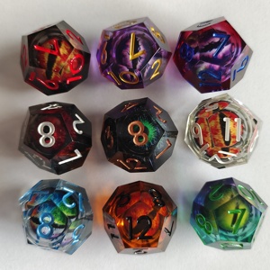 <span class=keywords><strong>Juego</strong></span> de Dados Personalizados para D&D con Núcleo Líquido Ojo de Dragón, Bordes Afilados, Hechos a Mano, para el <span class=keywords><strong>Juego</strong></span> de Mesa Dungeons and Dragons - Product Image 3