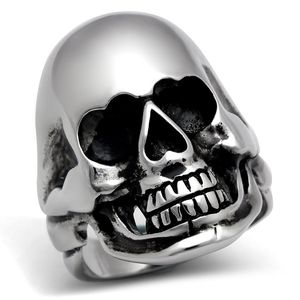 TK305 Anello in Acciaio Inossidabile Lucidato a Specchio Senza Placcatura Senza Pietre Piatti e Vassoi - Product Image 1