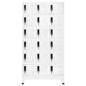 Armoire de rangement en acier blanc 35,4 x 15,7 x 70,9 pouces - Product Image 2