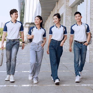 Conjunto de Uniforme Duradero Unisex para Cafetería, Restaurante y Panadería, Camisa Polo de Poliéster Tejido, Delantal, Ropa de Trabajo Personalizable para Personal - Product Image 6