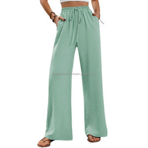 Custom <b>Women's</b> Business Straight <b>Pant</b> with Pleats Stretch Waist and Breathable Design Various Styles for Summer Business Wear - Product Image 6