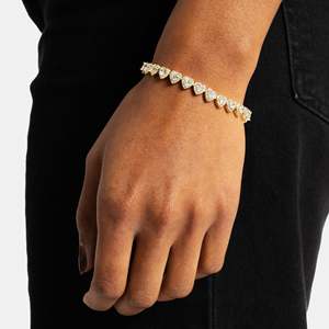 Women's 18K <b>Solid</b> Gold Diamond Tennis <b>Bracelet</b> Round Brilliant Cut Channel Setting Classic Style Everyday Wear - Product Image 3