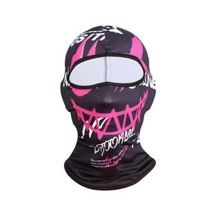 Style Graffiti rose sourire cagoule glace soie écran facial léger respirant extensible capuche Logo personnalisé masque complet couvre-chef - Product Image 1