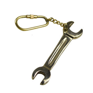 Porte-clés décoratif en métal brillant avec finition dorée, nouveau design poli, porte-clés décoratif - Product Image 6