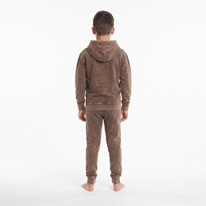 Conjunto Deportivo con Capucha para Niños, Lavado Ácido, Algodón 2026, Corte Regular, Logotipo Personalizado, Ropa Casual para Uso Diario - Product Image 5