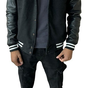 New Plus Size <b>Men</b> Versity College <b>Jackets</b> Wholesale Blank Versity <b>Jackets</b> Letterman Satin Versity <b>Jacket</b> Custom Logo Plain - Product Image 5