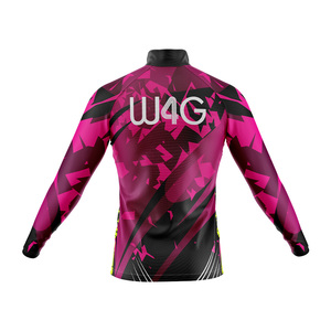 Maillot de cyclisme coupe-vent à manches longues avec logo personnalisé, évacuation de l'humidité, séchage rapide, grande taille, léger, en Spandex/Polyester - Product Image 5