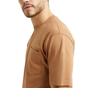 Soldes d'usine Nouveau design T-shirt homme à poche poitrine respirant séchage rapide personnalisé OEM Polyester/Coton Col rond Manches courtes - Product Image 5