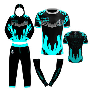 Maillot de jeu Esports personnalisé par sublimation, manches courtes, maillot d'équipe compétitif, vêtements de sport respirants, performance sportive, tournoi de joueurs - Product Image 4