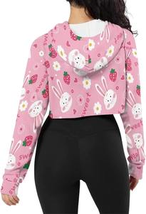 Sudaderas con Capucha Personalizadas de Moda para Mujer, Hechas a Medida, Sublimadas, de Alta Calidad, Transpirables, para Uso Casual - Product Image 3