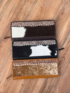 Classique pays Western Buck point plat jeter dame bijoux boîte de rangement usiné à la main en cuir de vachette étui de voyage Vintage mode - Product Image 4