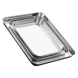 Plateau de service en acier inoxydable de qualité supérieure pour les hôtels de luxe, les restaurants, les services de traiteur, la cuisine à domicile et la présentation sur la table à manger - Product Image 1