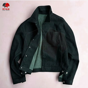 Jeans Casuales de Color Sólido de Alta Calidad para Hombre, Chaquetas de Mezclilla de Manga Larga, Talla Grande - Product Image 6