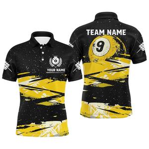 Camiseta de Billar para Hombre de Alto Rendimiento OEM, Diseño Deportivo de Manga Corta, Tejido Sólido, Personalizable, de Secado Rápido, Poliéster/Algodón - Product Image 4