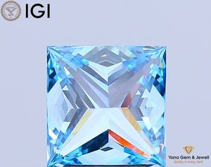 Diamante Cultivado en Laboratorio con Certificación IGI, Color Azul Intenso, Claridad VS1, Corte Princesa, 3.01 Quilates, para su Próxima Joya - Product Image 5