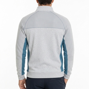 Sweat-shirt coupe-vent demi-zip pour homme, hauts en polaire chauds d'hiver pour homme, sweat-shirts décontractés, pull uni à demi-zip tendance - Product Image 2