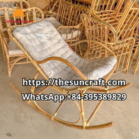Vente en gros d'usine au Vietnam de luxe chaise berçante en rotin chaise de loisirs design moderne pour l'extérieur salon chambre à coucher salle à manger
